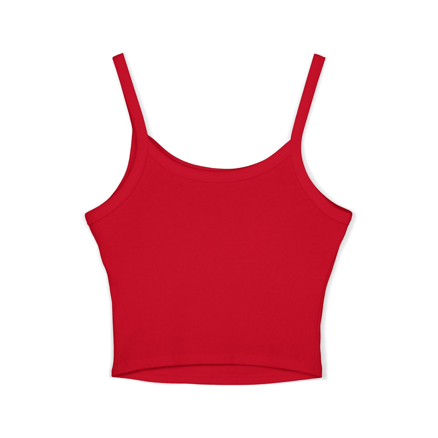 Women's Spaghetti Strap Tank Top with Black Logo