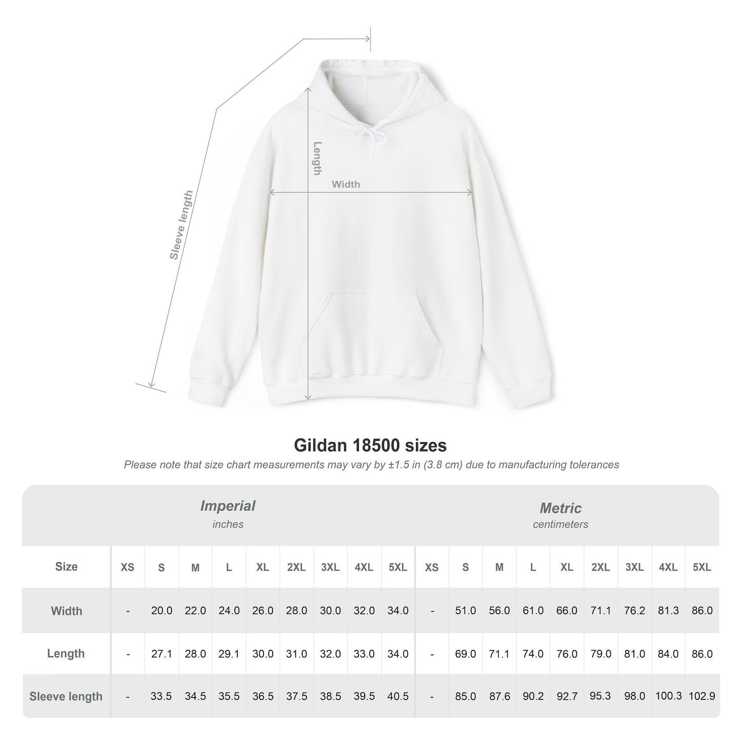 Unisex Heavy Blend™ Hooded Sweatshirt - Black Logo