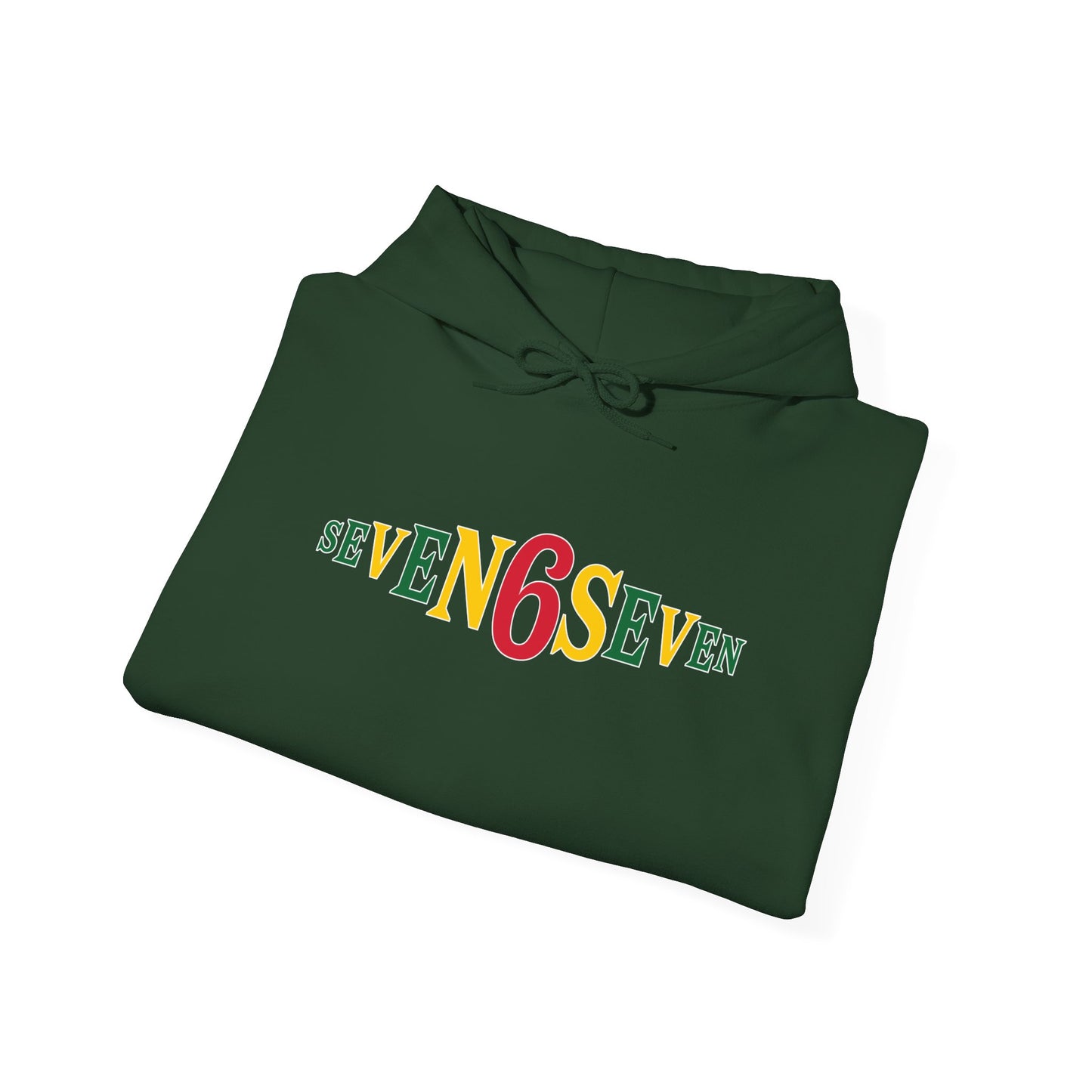 Unisex Heavy Blend™ Hooded Sweatshirt- Ice/Green/Gold Logo