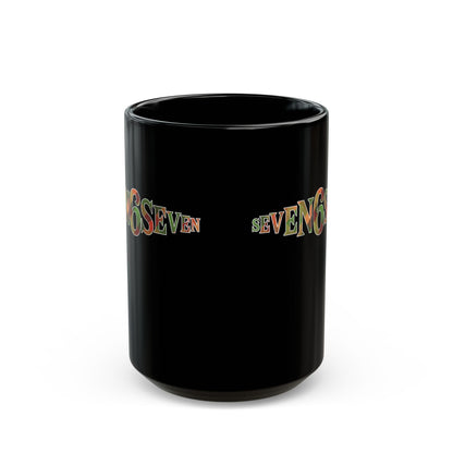Ceramic Mug- Black/ Madras