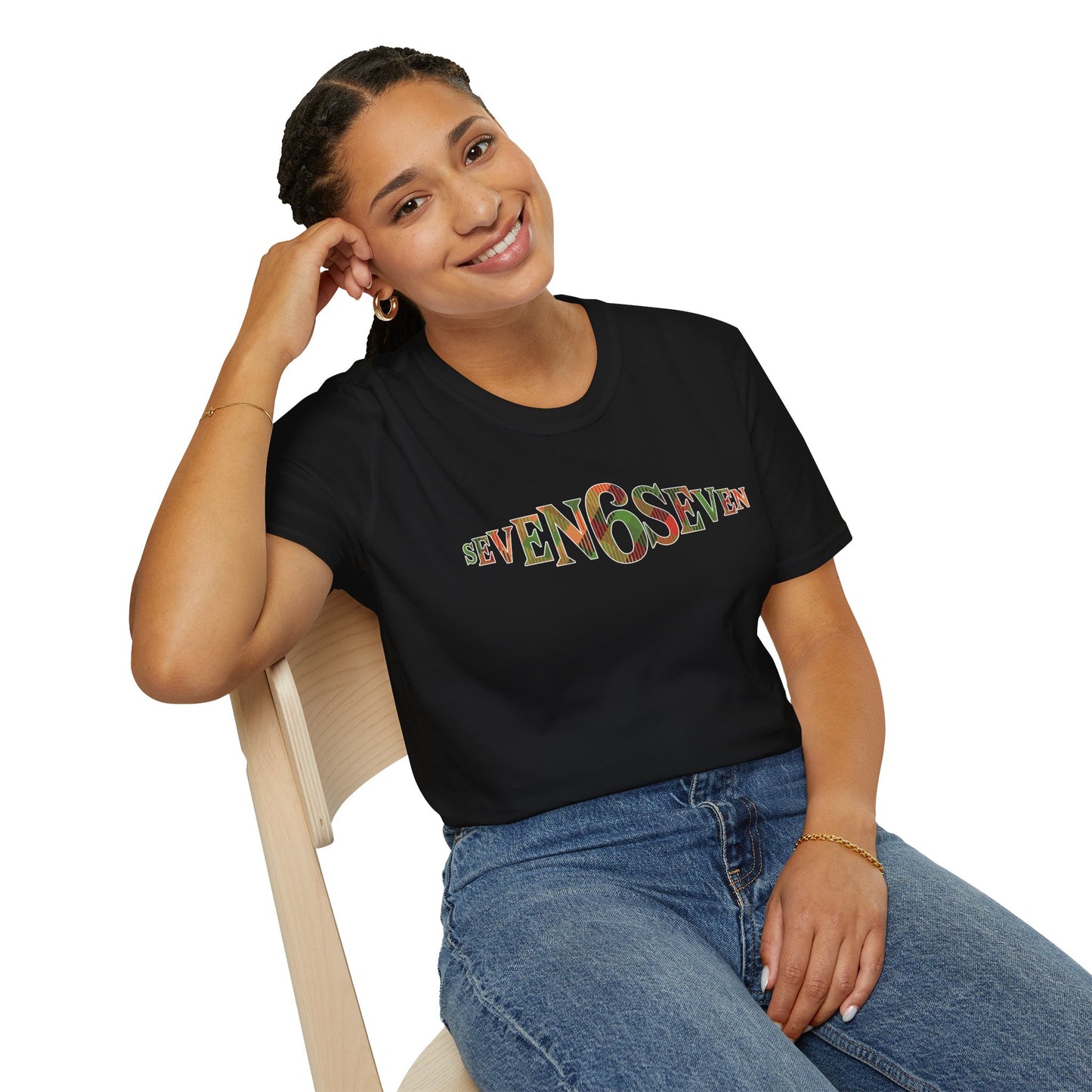 Plain T-Shirt with Madras Logo