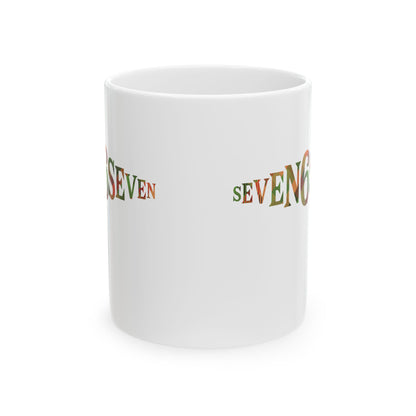 Ceramic Mug - White/Madras