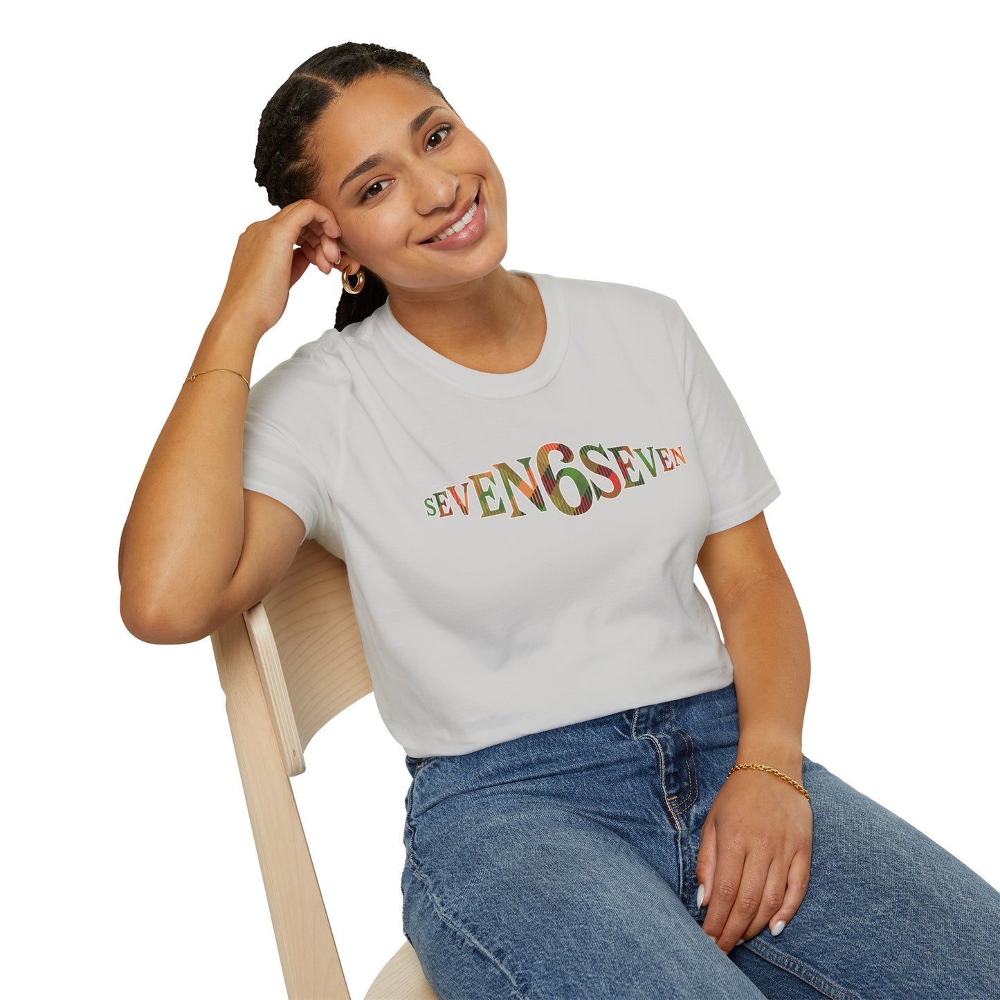 Plain T-Shirt with Madras Logo