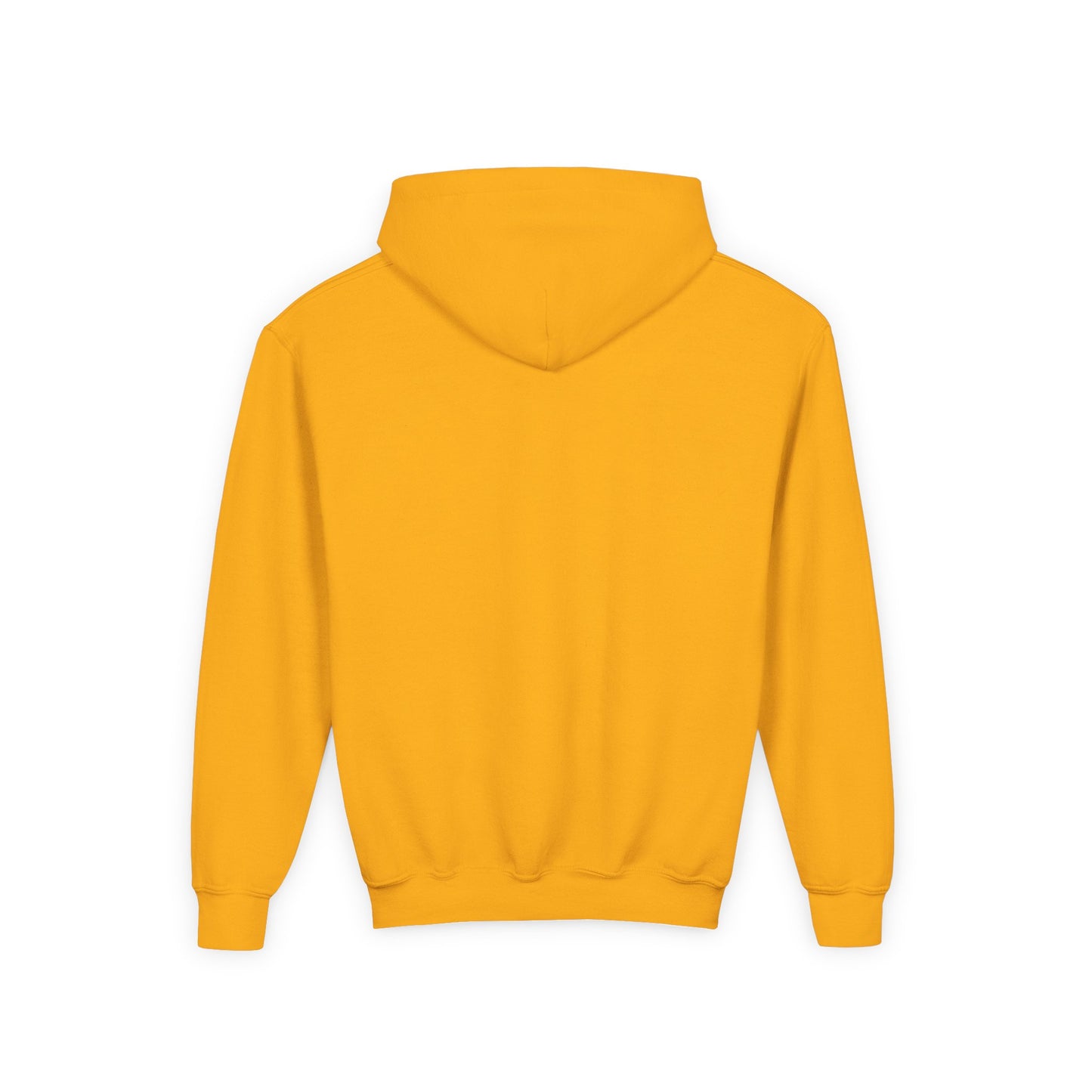 Youth Heavy Blend Hooded Sweatshirt with Black Logo